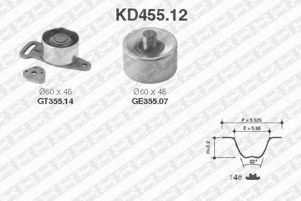 SNR KD45512 Timing Belt Kit KD45512