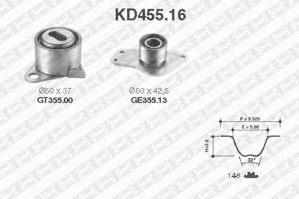 SNR KD455.16 Timing Belt Kit KD45516