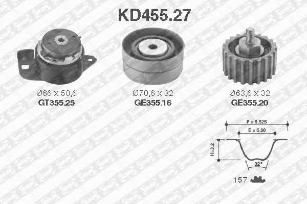 SNR KD45527 Timing Belt Kit KD45527