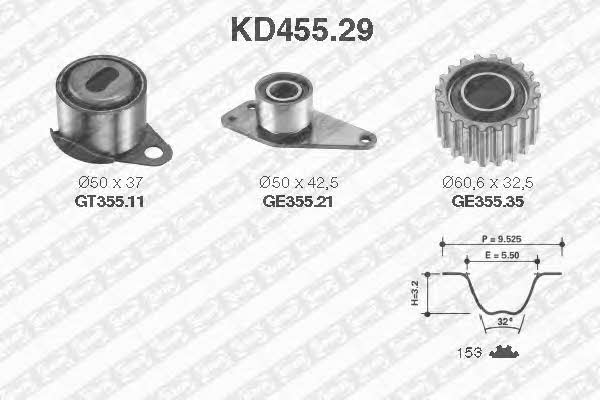 SNR KD45529 Timing Belt Kit KD45529