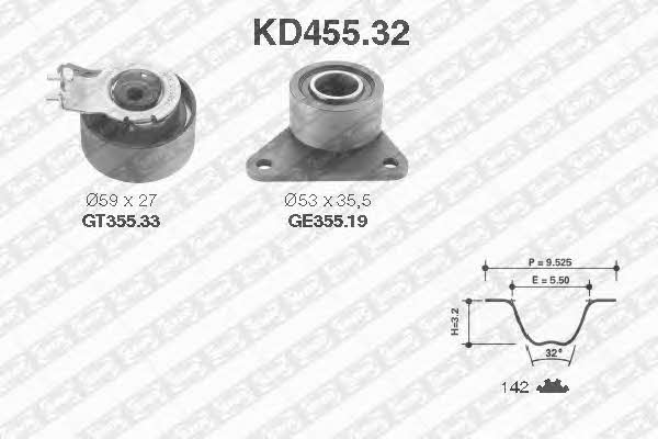 SNR KD45532 Timing Belt Kit KD45532