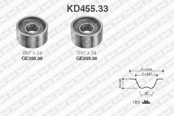 SNR KD455.33 Timing Belt Kit KD45533