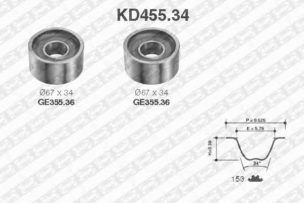 SNR KD45534 Timing Belt Kit KD45534