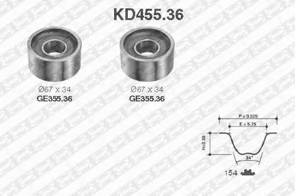 SNR KD45536 Timing Belt Kit KD45536