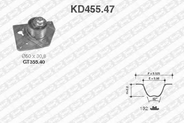 SNR KD45547 Timing Belt Kit KD45547