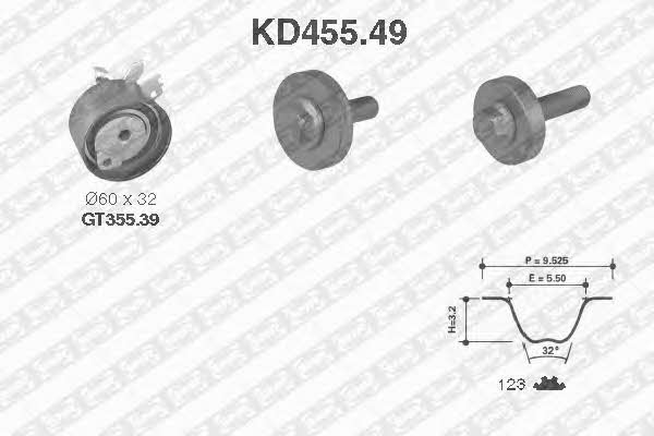 SNR KD45549 Timing Belt Kit KD45549