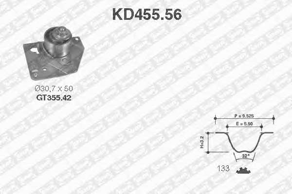 SNR KD45556 Timing Belt Kit KD45556