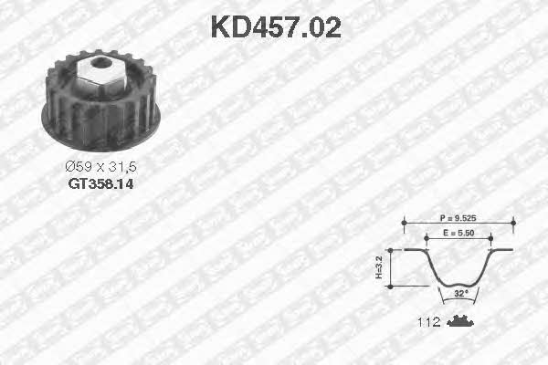SNR KD457.02 Timing Belt Kit KD45702