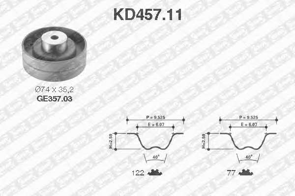 SNR KD457.11 Timing Belt Kit KD45711