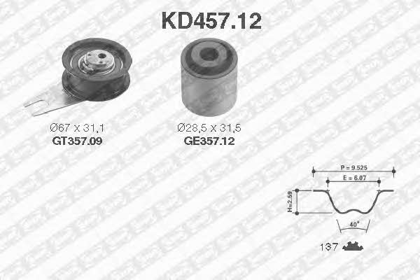 SNR KD45712 Timing Belt Kit KD45712