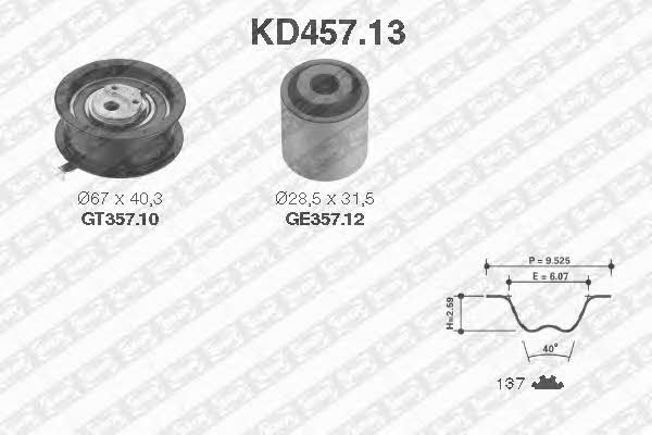 SNR KD45713 Timing Belt Kit KD45713