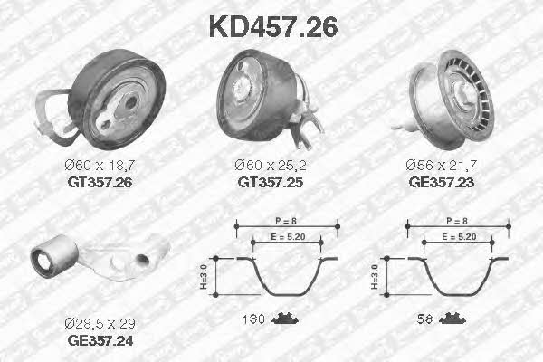 SNR KD45726 Timing Belt Kit KD45726