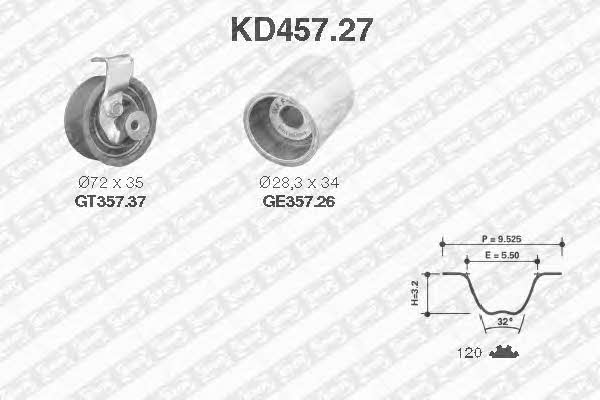 SNR KD45727 Timing Belt Kit KD45727