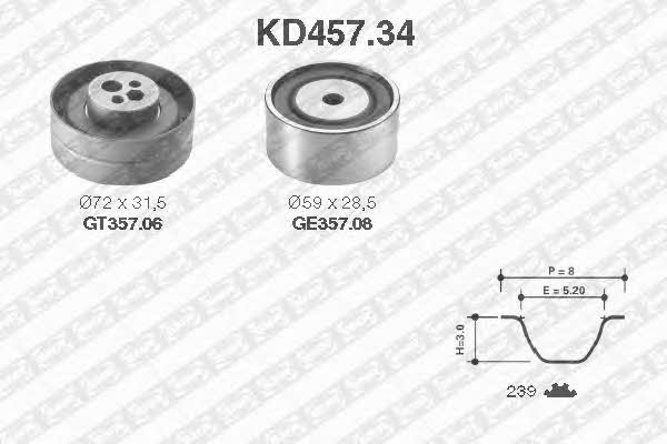 SNR KD45734 Timing Belt Kit KD45734