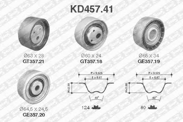 SNR KD45741 Timing Belt Kit KD45741