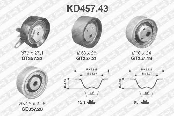 SNR KD457.43 Timing Belt Kit KD45743