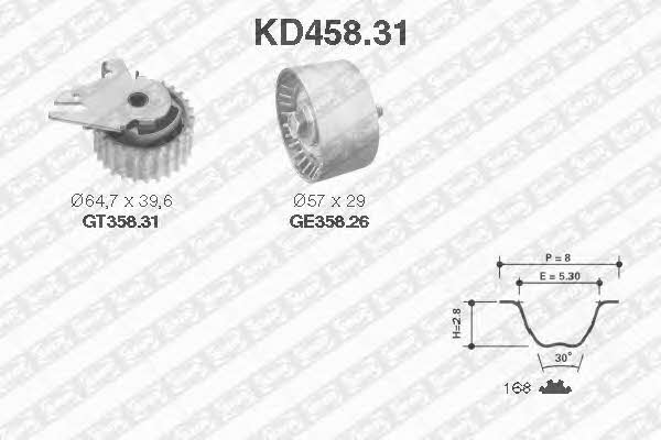 SNR KD45831 Timing Belt Kit KD45831
