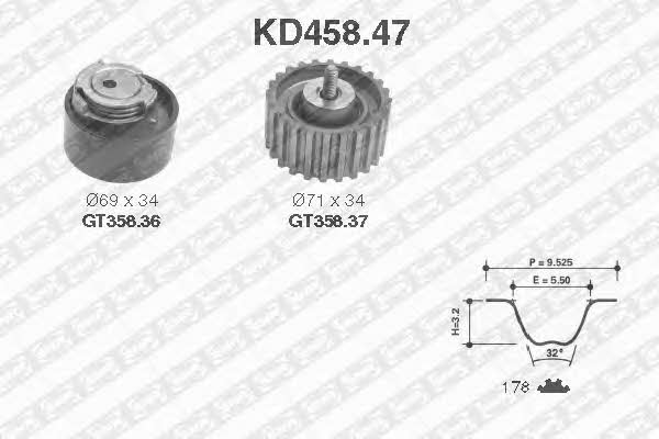 SNR KD45847 Timing Belt Kit KD45847