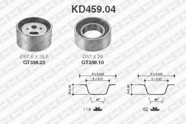 Timing belt set Citroen CX: KD45904 SNR Timing Belt Kit