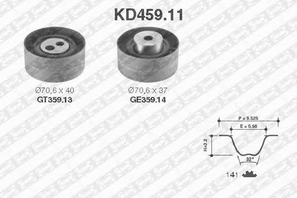 SNR KD45911 Timing Belt Kit KD45911