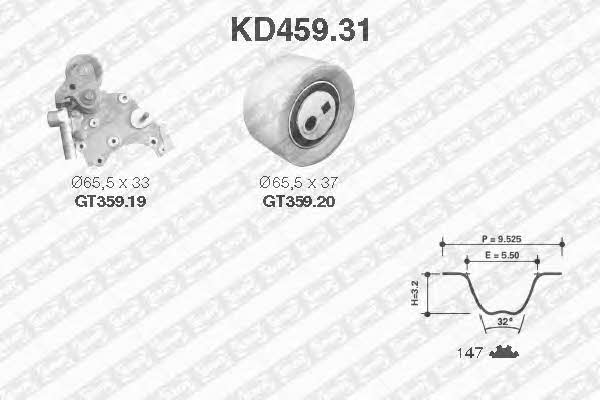 SNR KD45931 Timing Belt Kit KD45931
