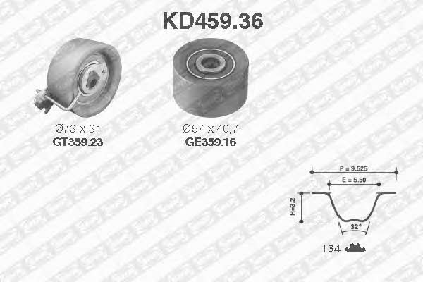 SNR KD45936 Timing Belt Kit KD45936