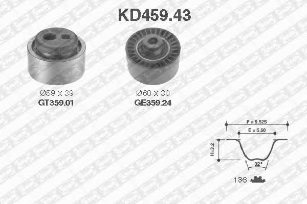 SNR KD45943 Timing Belt Kit KD45943