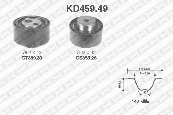 SNR KD45949 Timing Belt Kit KD45949