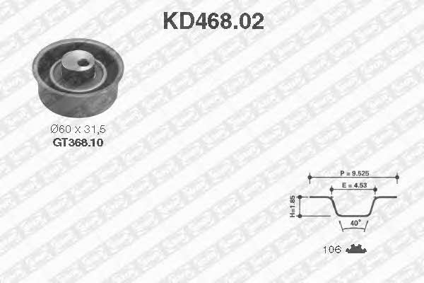 SNR KD468.02 Timing Belt Kit KD46802