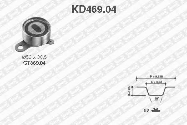 SNR KD469.04 Timing Belt Kit KD46904