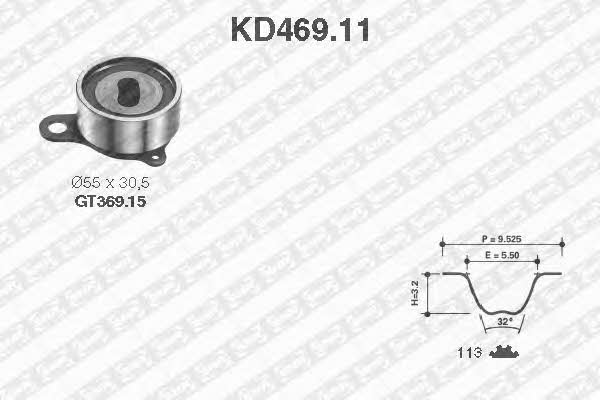 SNR KD469.11 Timing Belt Kit KD46911