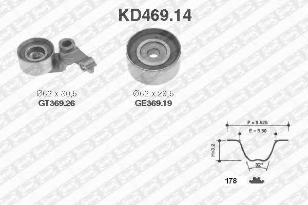 SNR KD46914 Timing Belt Kit KD46914