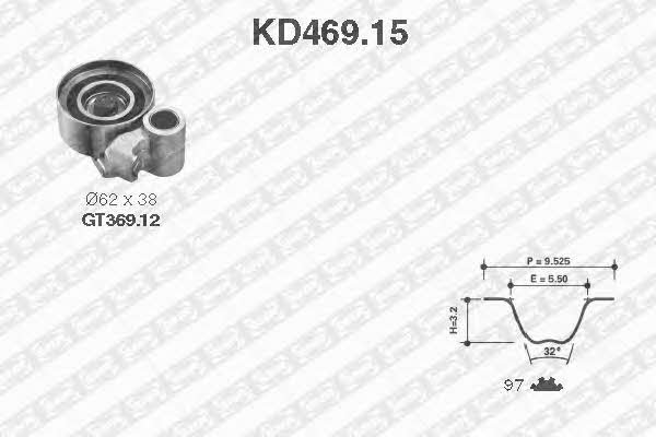SNR KD46915 Timing Belt Kit KD46915