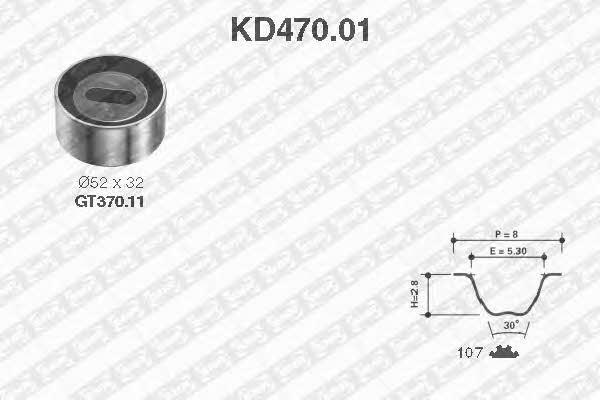 SNR KD47001 Timing Belt Kit KD47001