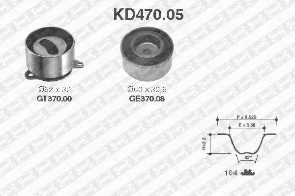 SNR KD47005 Timing Belt Kit KD47005