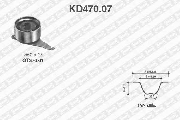 SNR KD47007 Timing Belt Kit KD47007