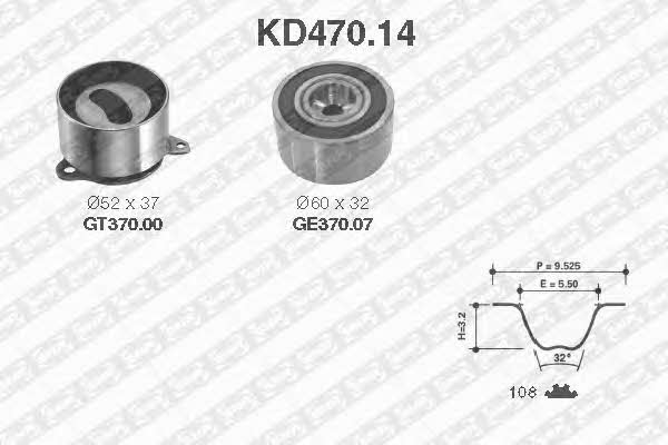 SNR KD470.14 Timing Belt Kit KD47014