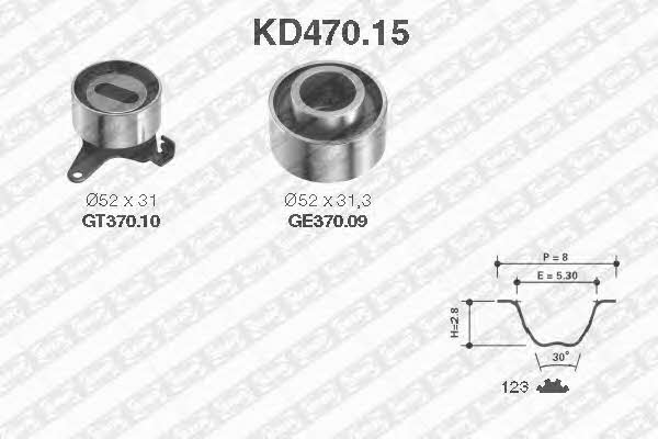 Timing kit Mazda 323 C: KD47015 SNR Timing Belt Kit