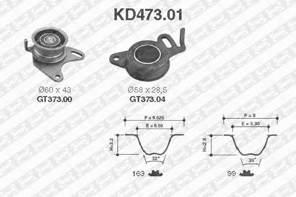 SNR KD47301 Timing Belt Kit KD47301
