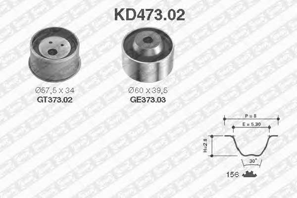 SNR KD473.02 Timing Belt Kit KD47302