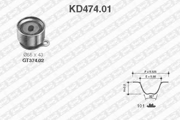 SNR KD47401 Timing Belt Kit KD47401