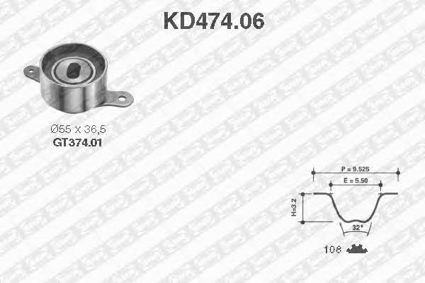 SNR KD474.06 Timing Belt Kit KD47406