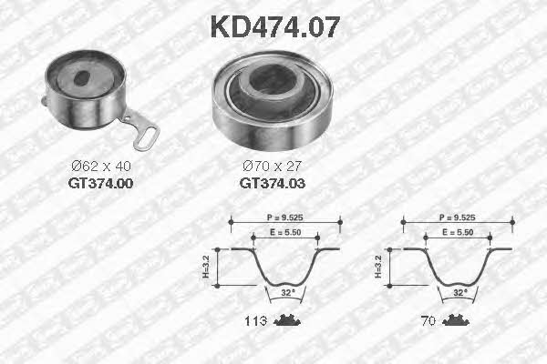 SNR KD47407 Timing Belt Kit KD47407