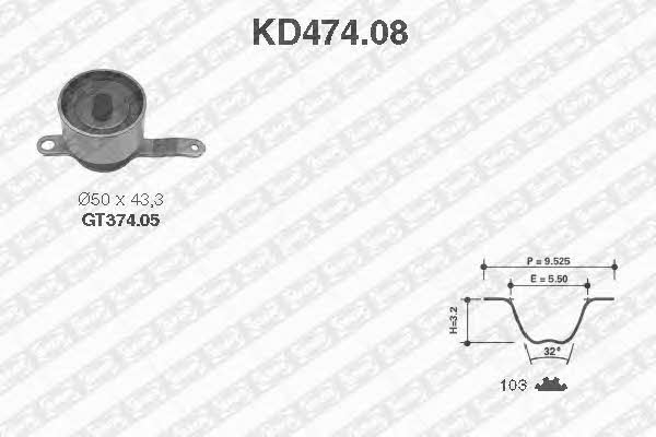 SNR KD47408 Timing Belt Kit KD47408