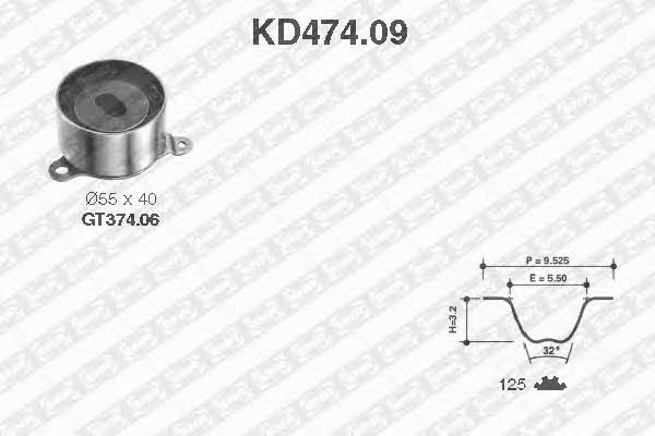 SNR KD47409 Timing Belt Kit KD47409