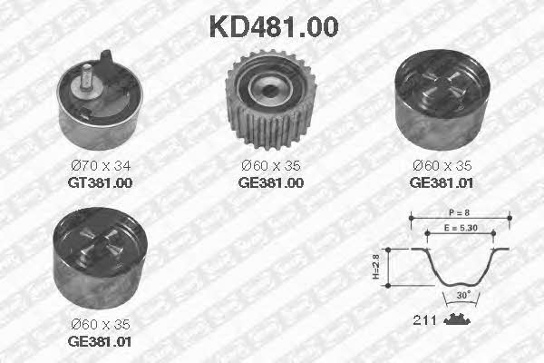 SNR KD481.00 Timing Belt Kit KD48100