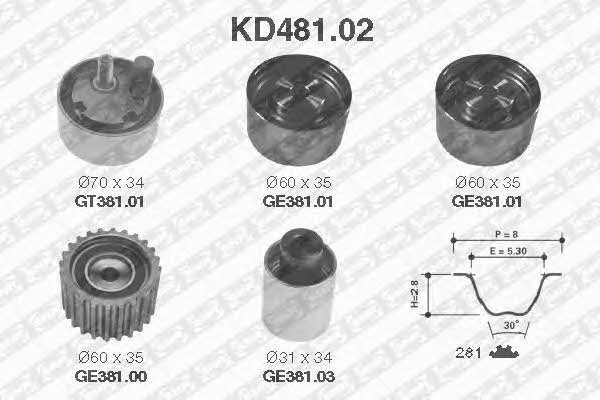 SNR KD48102 Timing Belt Kit KD48102