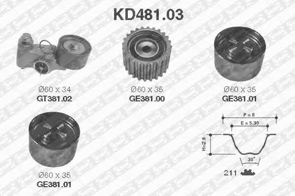 SNR KD48103 Timing Belt Kit KD48103