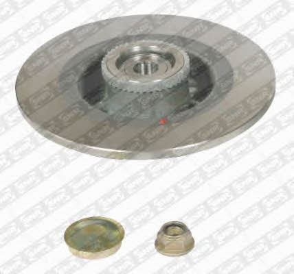 SNR KF15573U Rear brake disc, non-ventilated KF15573U