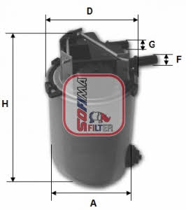 Sofima S 1061 NR Fuel filter S1061NR